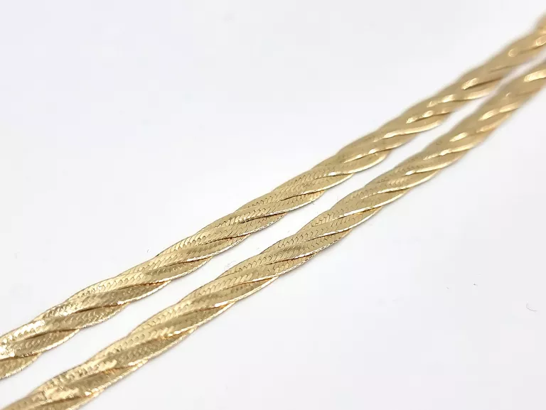 ZŁOTY ŁAŃCUSZEK SPLOT: ŻMIJKA - 585 46CM 9,50G