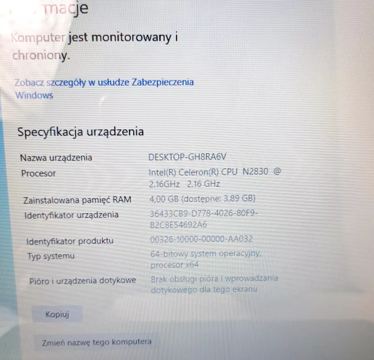 LAPTOP PACKARD BELL ENTF71BM-C5PT