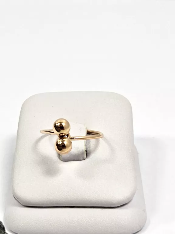 zloty-pierscionek-dwie-kulki-585-145-g-roz-14-stan-uzywany