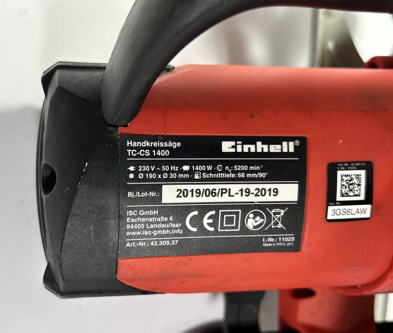 EINHELL PILARKA TARCZOWA 1400W TC-CS 1400