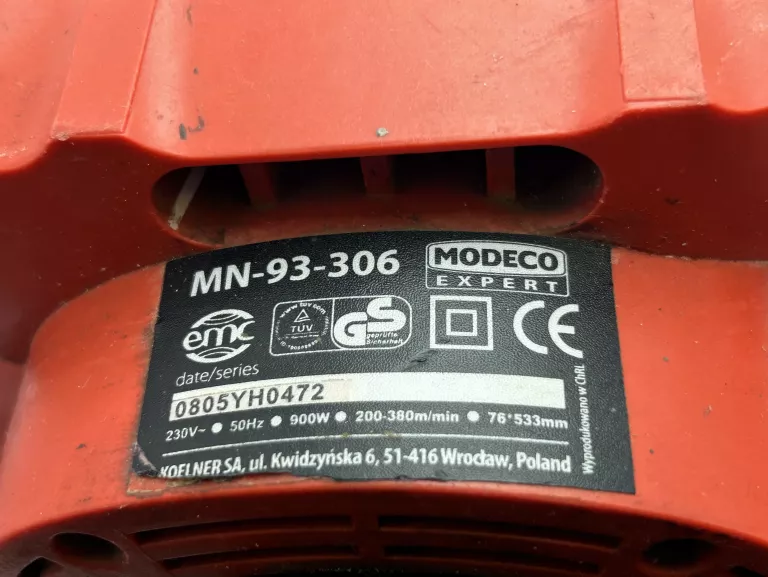 SZLIFIERKA TAŚMOWA MODECO EXPERT MN-93-306