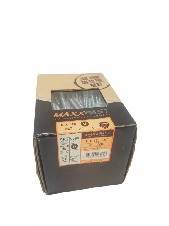 MAXXFAST 6X120 TORXY WKRĘTY DO DREWNA 100SZT,