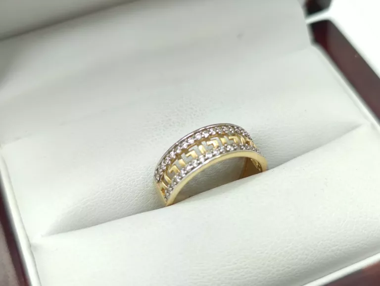 zloty-pierscionek-z-cyrkoniami-252g-pr585-r13-stan-powystawowy