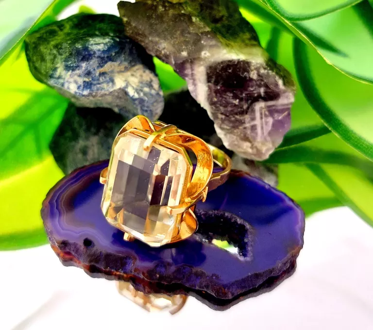 zloty-pierscionek-retro-duze-oczko-960g-585-r12-stan-uzywany