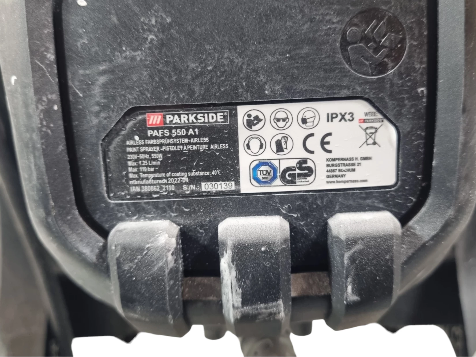 agregat-malarski-parkside-pafs-550-a1-stan-uzywany