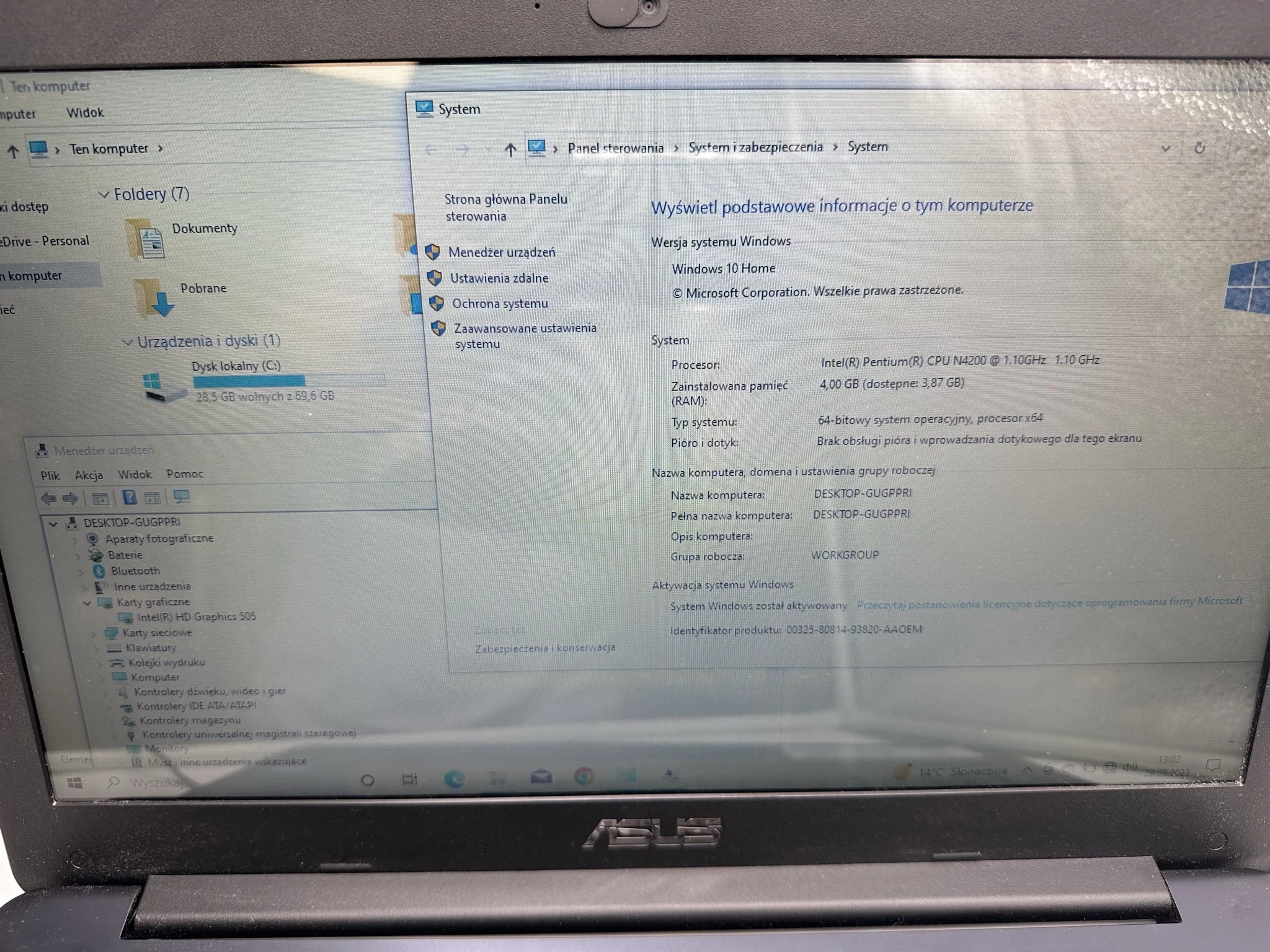 laptop-asus-e502n-128ssd-4-ram-pentium-11ghz-15-glowna-9-walbrzych-sj