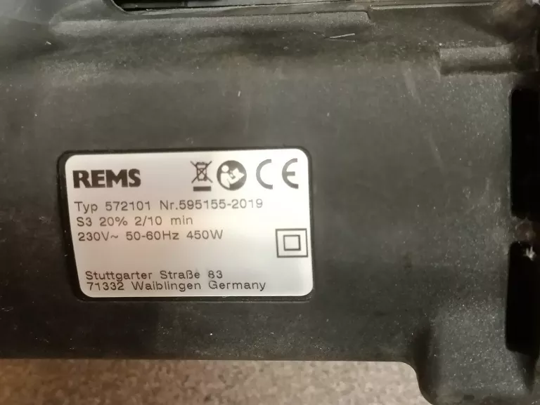 ZACISKARKA REMS 572101 + WALIZKA + 3 SZCZĘKI