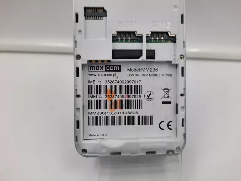 TELEFON MAXCOM MM236 DUAL SIM 900/1800 / *OKAZJA*