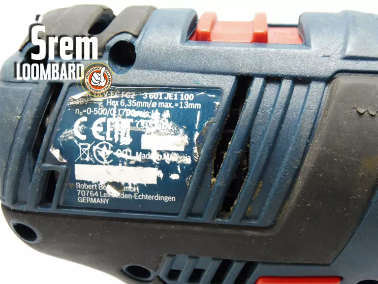 WKRĘTARKA BOSCH GSR 18 V-EC FC2, 2 AKU, ŁADOWARKA