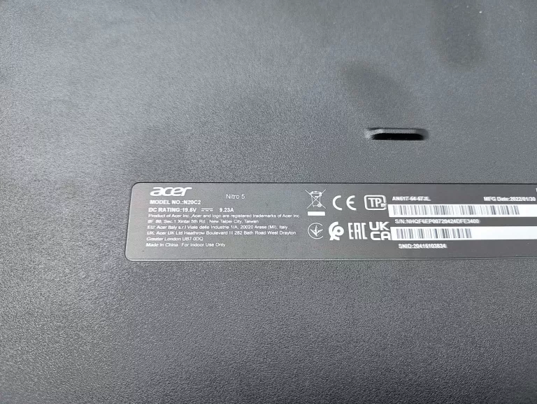 ACER NITRO 5 INTEL CORE I5-11400H 16GB RAM