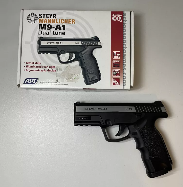 WIATRÓWKA STEYR M9-A1 DUAL TONE METAL 4,5MM/OPIS