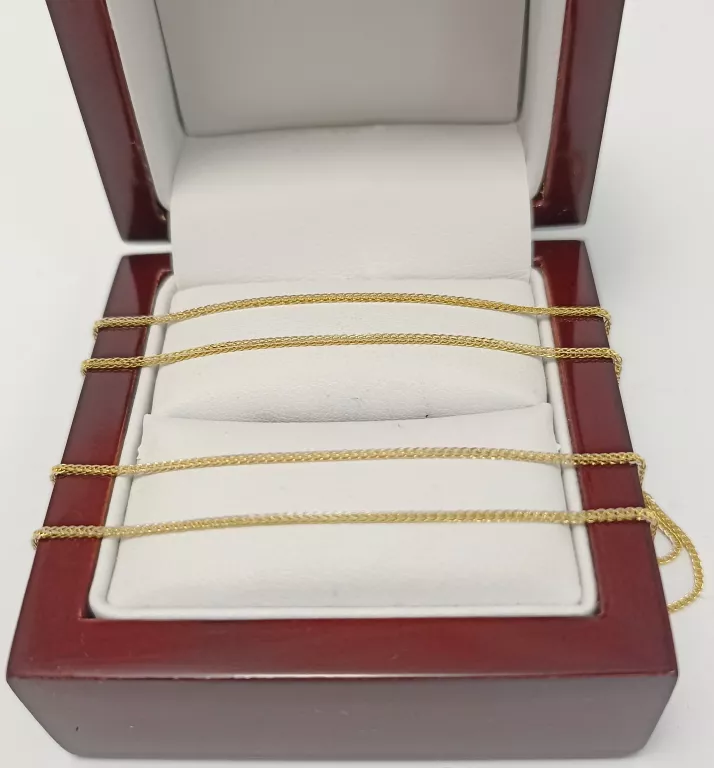 ZŁOTY ŁAŃCUSZEK LISI OGON PR585 1,65G 50 CM