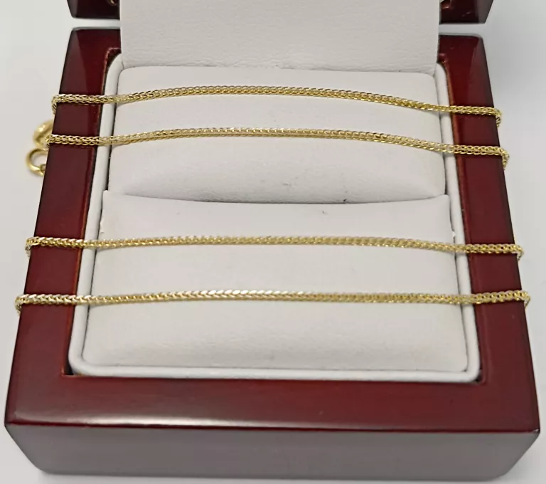 ZŁOTY ŁAŃCUSZEK LISI OGON PR585 1,65G 50 CM