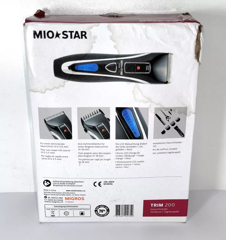 MIO STAR TRIM 200 MASZYNKA DO WŁOSÓW