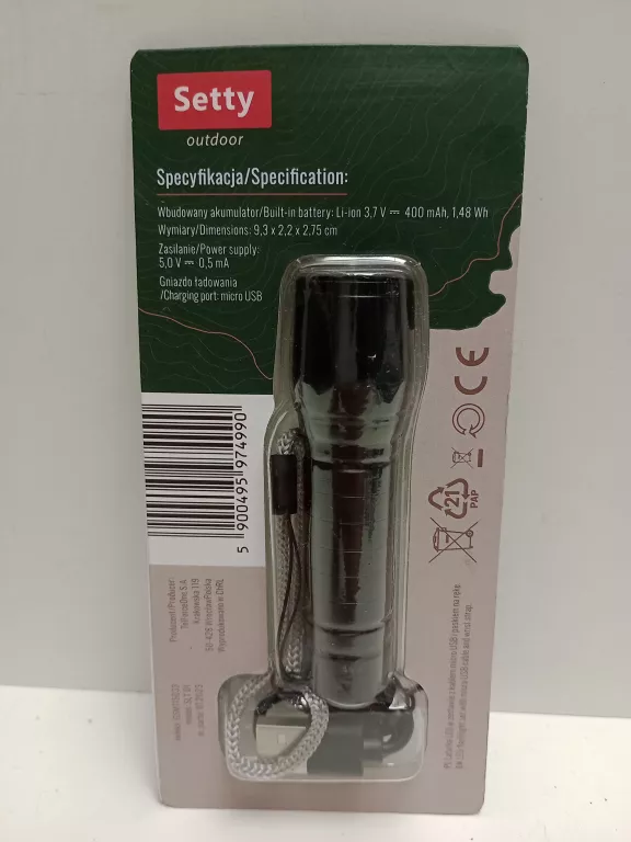 mini-latarka-led-z-akumulatorem-setty-survival-stan-uzywany