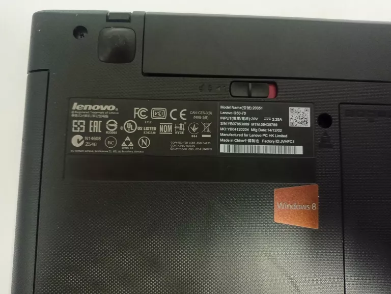 LAPTOP LENOVO G50-70 15,6'' I3 8 GB/1TB HDD
