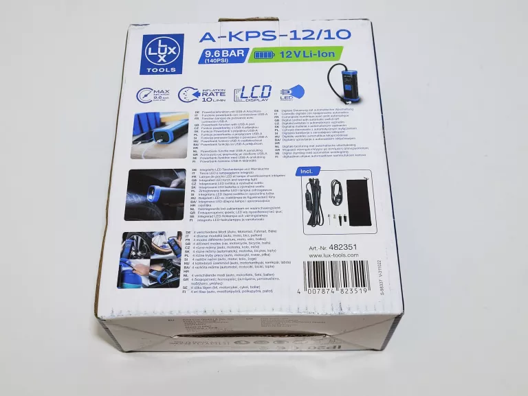 POMPKA POWIETRZA LUX MINI 12V A-KPS-12/10