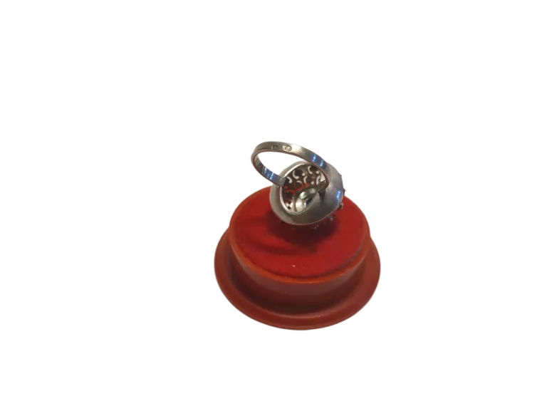 stary-srebrny-pierscionek-warmet-jezyk-z-turkusem-kamienie-z-innym-kamieniem