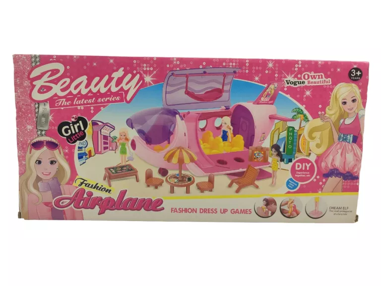 SAMOLOT Z LALKAMI DO PRZEBIERANIA FASHION AIRPLANE