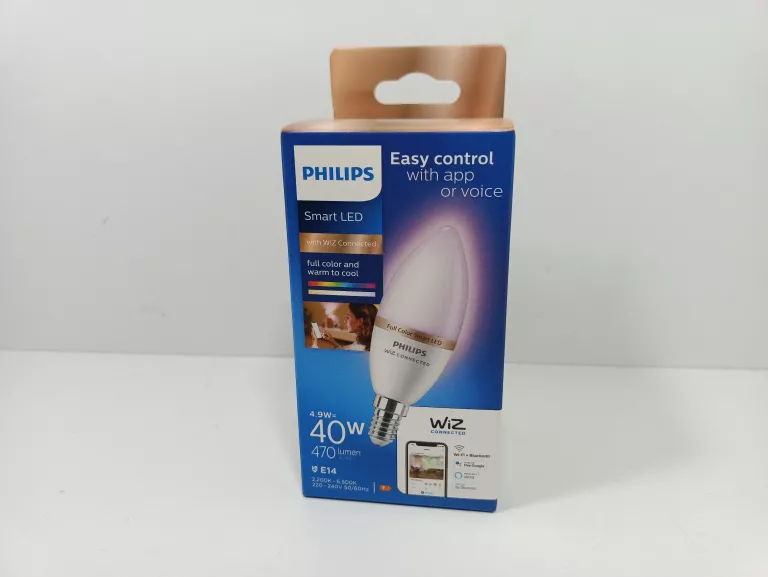 ŻARÓWKA KOLOROWA PHILIPS SMART LED E14 4,9 W (40W)
