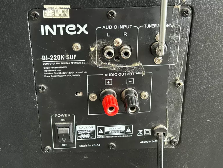 GŁOŚNIKI DJ-220K SUF INTEX 2 X 60W