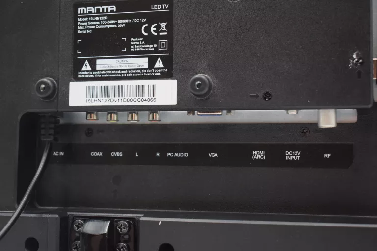 TELEWIZOR MANTA 19LHN122D BEZ DVBT2