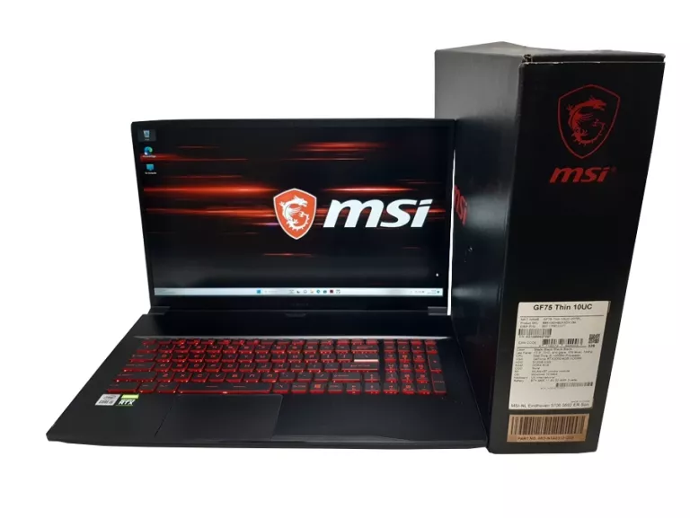 LAPTOP MSI GF75 THIN I5-10500H 8 512G RTX3050