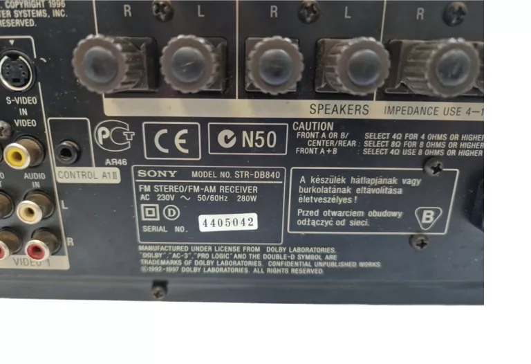 AMPLITUNER SONY STR-DB840 BLUETOOTH / PILOT