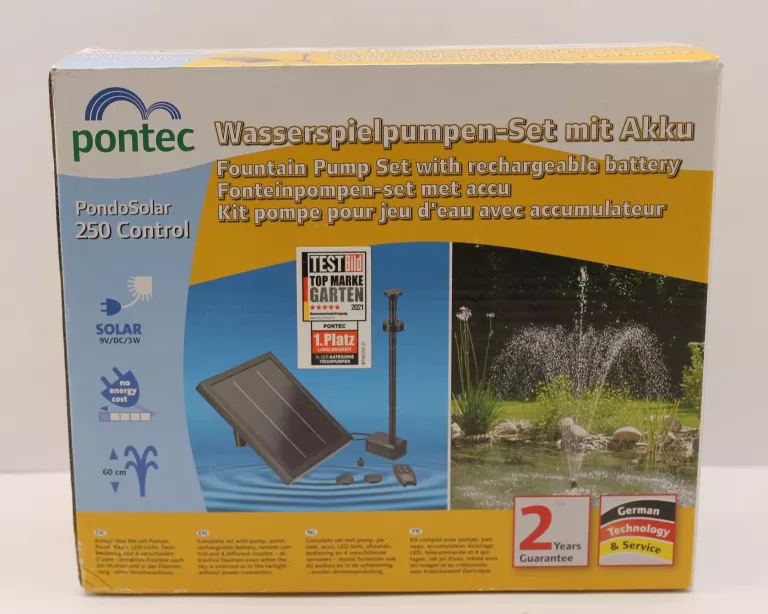 PONTEC PONDOSOLAR 250 CONTROL FONTANNA SOLARNA
