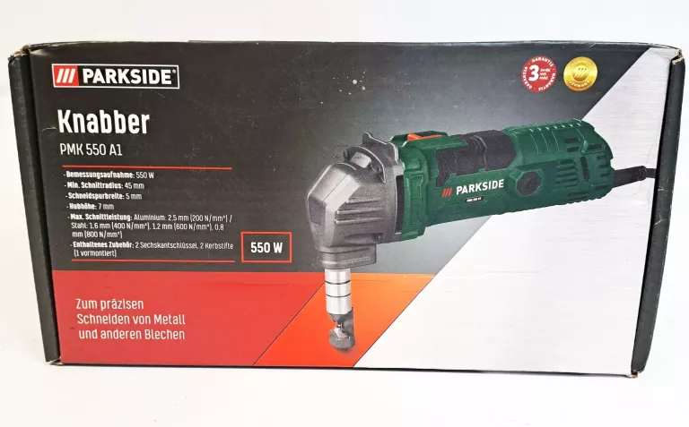 nozyce-do-blachy-parkside-pmk-550-a1-stan-uzywany