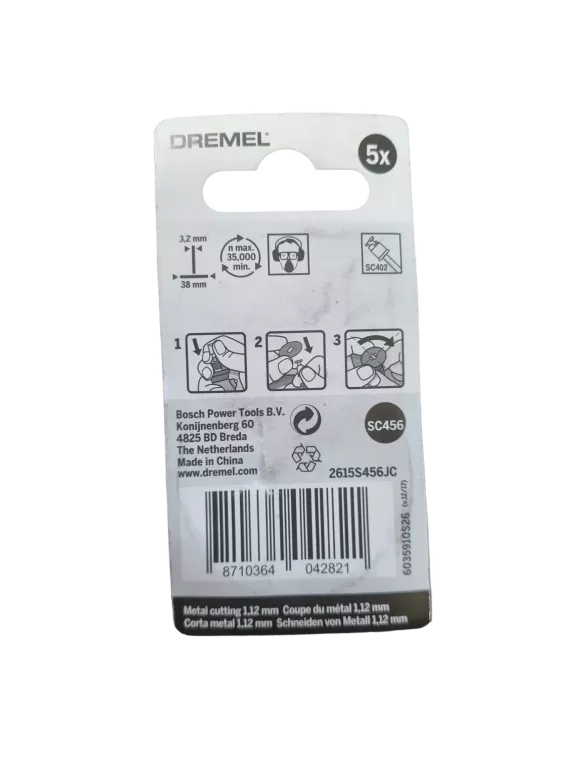 5 TARCZ DO METALU 38MM SC456 EZ SPEEDCLIC DREMEL