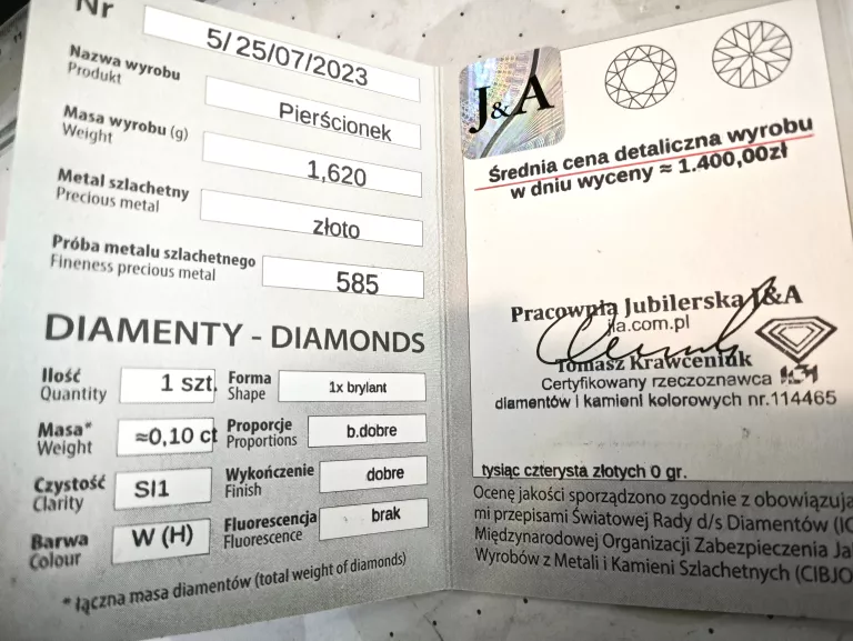 zloty-pierscionek-z-brylantem-585164g-01ct-r13-stan-11323-2