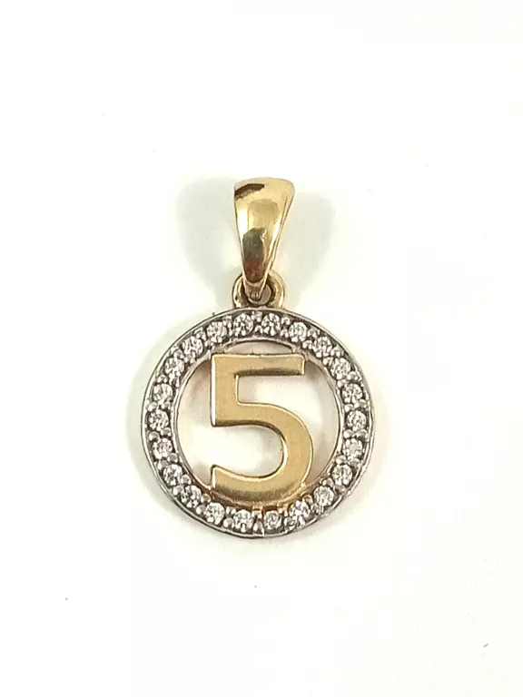 ZŁOTA ZAWIESZKA "5" PR585 0,97G