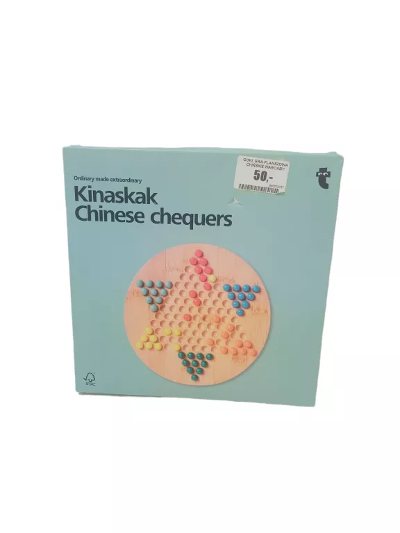 KINASKAK CHIŃSKIE WARCABY PLANSZÓWKA DREWNO