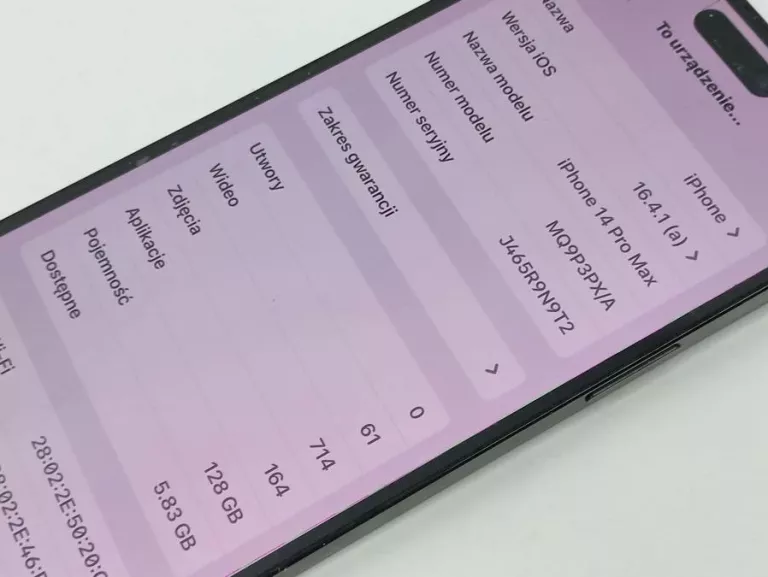 APPLE IPHONE 14 PRO MAX 128 GB IDEALNY