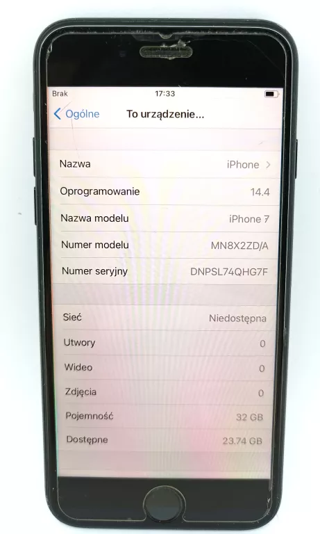TELEFON IPHONE 7 32 GB 98%
