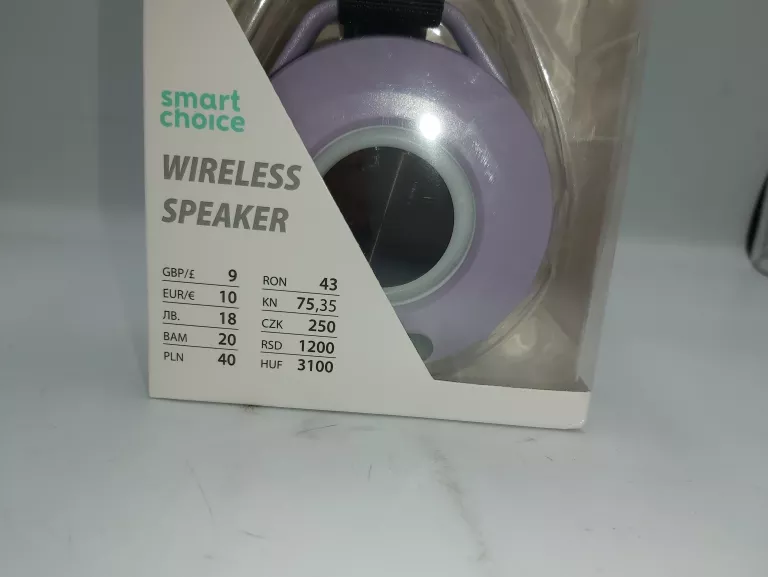 GŁOŚNIK SMART CHOICE WIRELESS SPEAKER FIOLETOWY