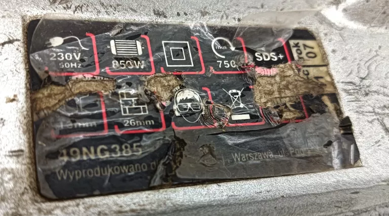MŁOT UDAROWY POWER PLUS 49NG385 850 W