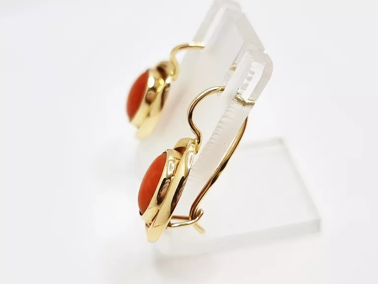 wiszace-zlote-kolczyki-z-koralem-585-14k-437g-rodzaj-wyrob-jubilerski