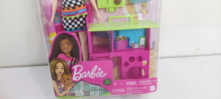 BARBIE LALKA I DOMEK DLA ZWIERZAKÓW HGM62