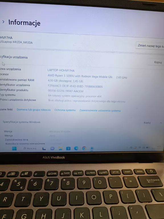 LAPTOP ASUS VIVOBOOK 14 / X412D / PUD