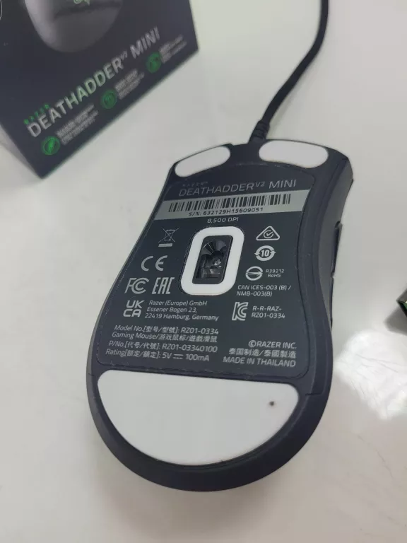 MYSZ RAZER DEATHADDER V2 MINI PUDEŁKO + PARAGON