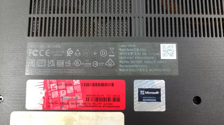 LAPTOP LENOVO V14-IIL I/8GB RAM/256GB/WIN 11