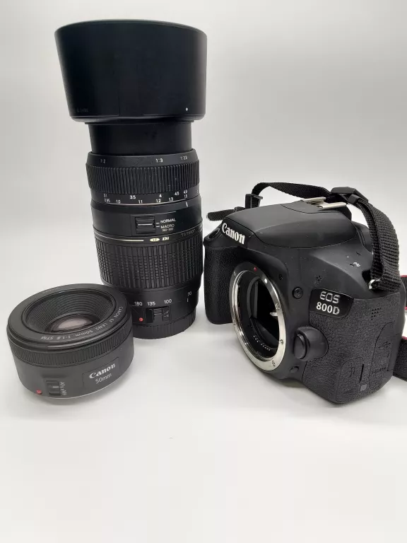 APARAT CANON EOS 800D TAMRON 70-300 CANON 50MM