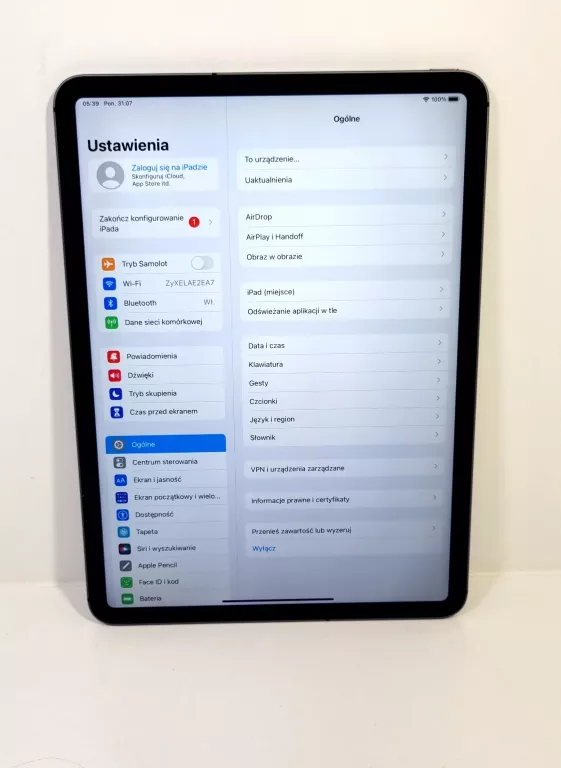 TABLET APPLE IPAD PRO 11" A1934 64 GB OPIS!!!