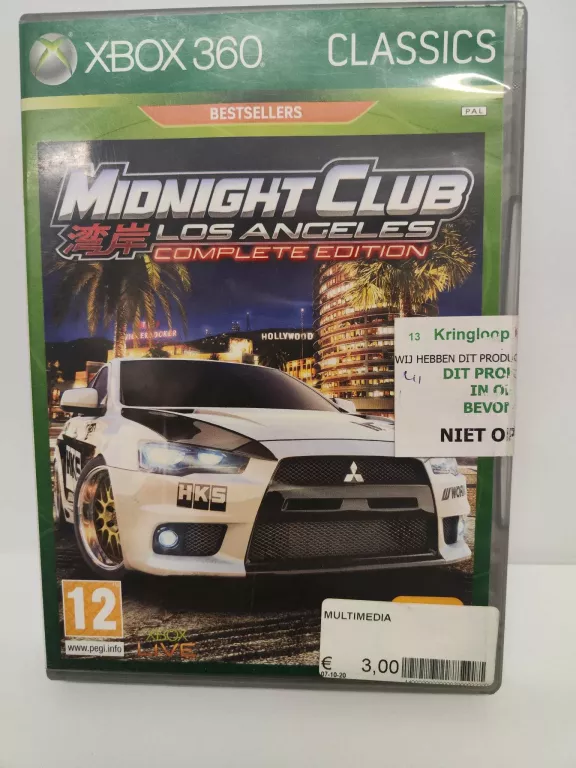 GRA XBOX 360 MIDNIGHT CLUB