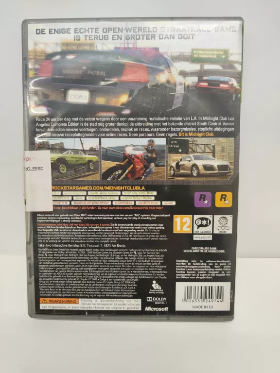 GRA XBOX 360 MIDNIGHT CLUB