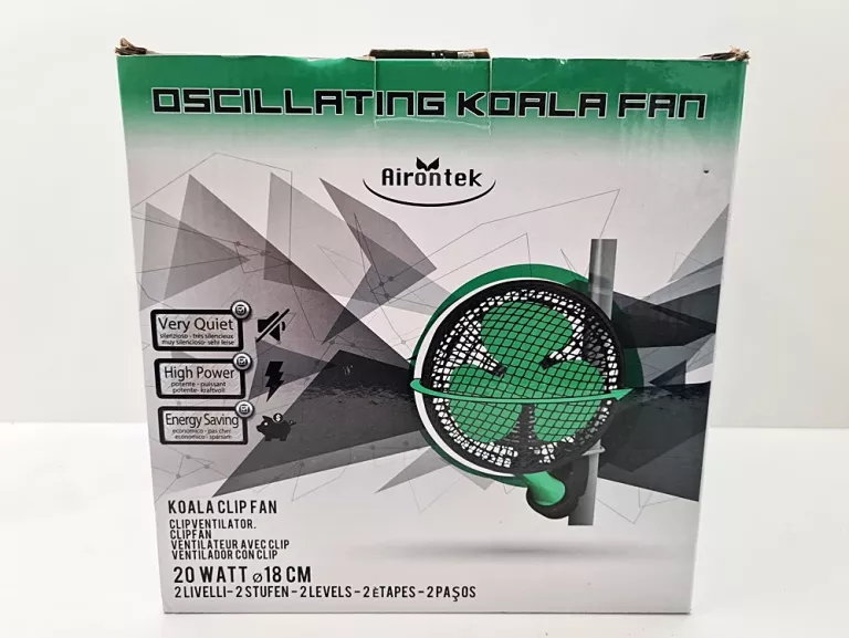 WENTYLATOR Z UCHYTEM DO RUREK AIRONTEK KOALA 20W