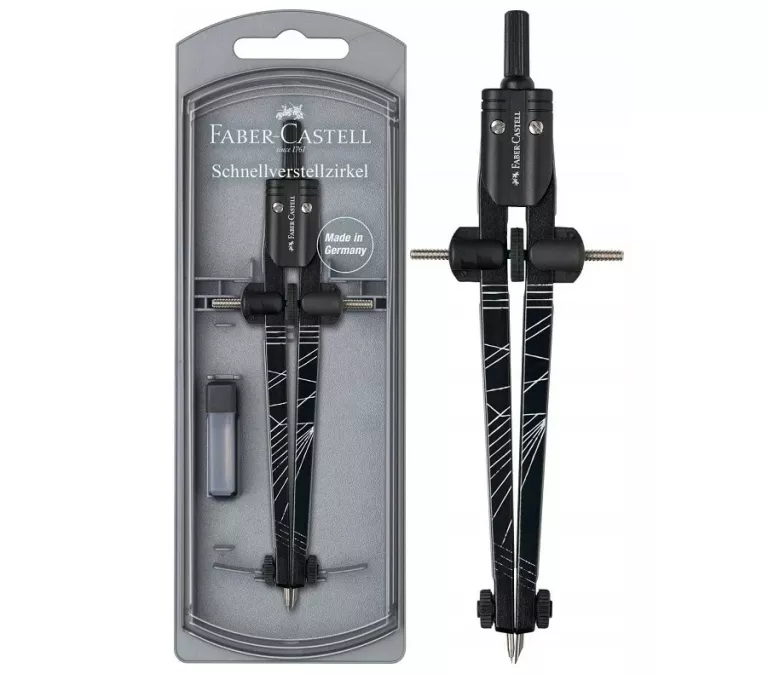 CZARNY CYRKIEL FABER-CASTELL 174488 NIEMIECKI