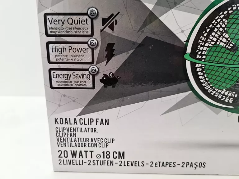 WENTYLATOR Z UCHYTEM DO RUREK AIRONTEK KOALA 20W
